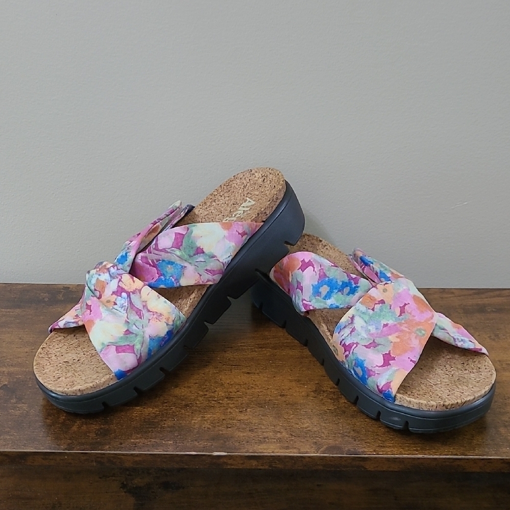Alegria Colorful Rye Comfort Sandals with Velcro strap closure size EU 39